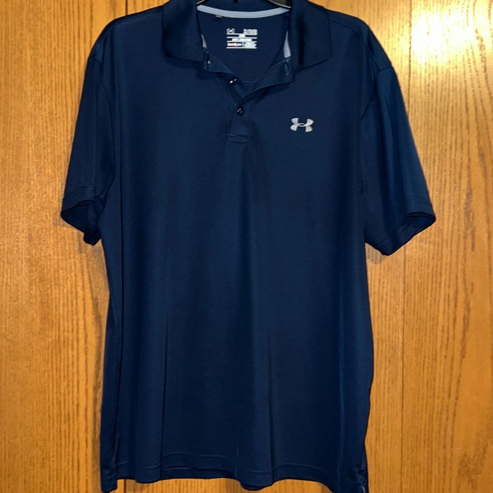 Under Armor Navy Blue Polo